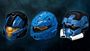 Halo 3 Helmets - CQB, Rogue, EOD (all blue)