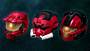 Halo 3 Helmets Set 1 - Mark VI, EOD, CQB - All Red