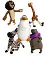 Madagascar 8-inch Plush Set of 5